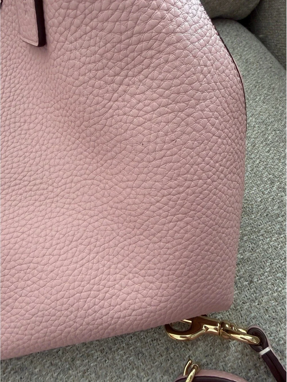 Coach Laurel Shoulder Bag Carnation Pink Leather